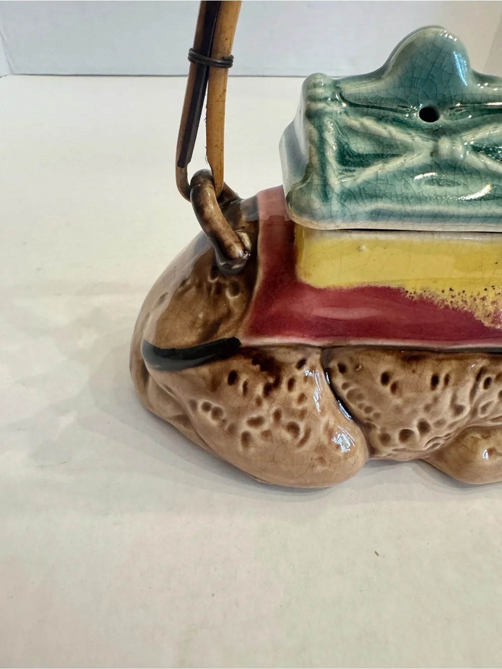 Arabian Caravan Camel Decorative Ceramic Pottery Teapot Vintage Made in Japan